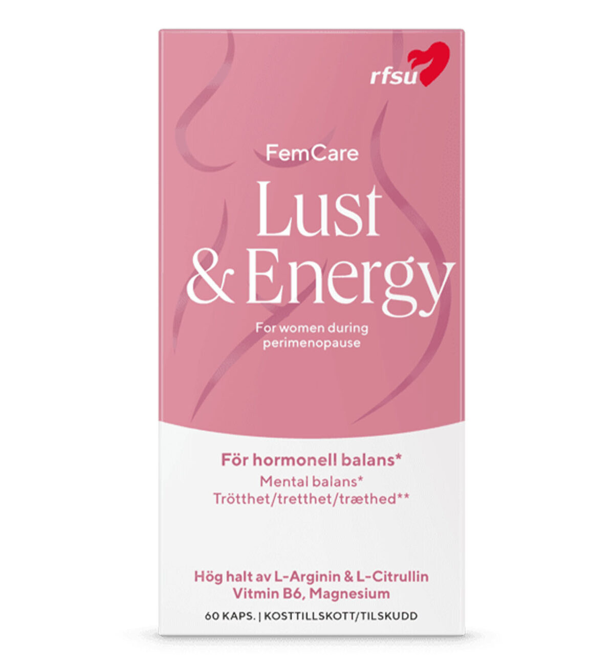 Lust & Energy kosttillskott - Motverkar hormonell obalans och trötthet - RFSU
