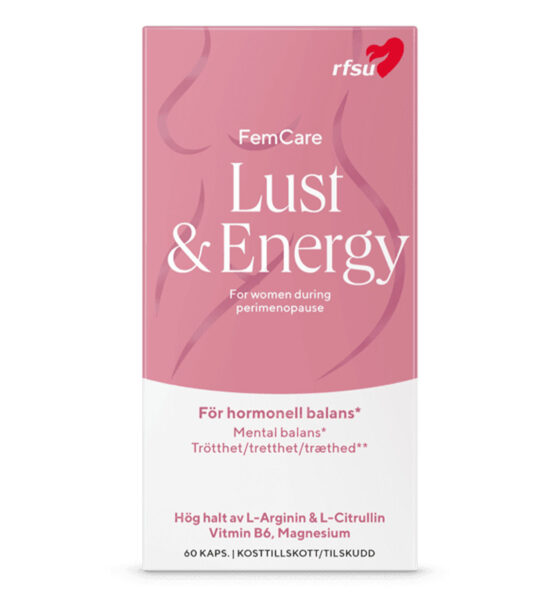 Lust & Energy kosttillskott - Motverkar hormonell obalans och trötthet - RFSU