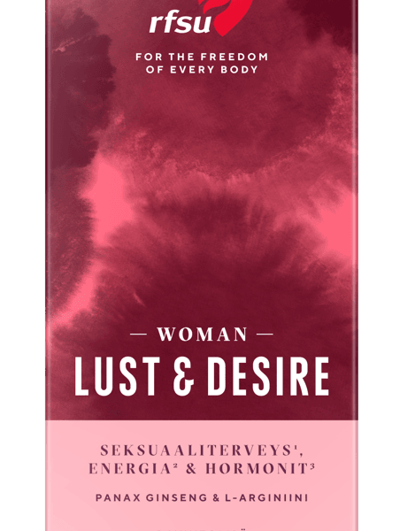 Lust & Desire Woman -ravintolisä - Seksuaalista terveyttä edistävä ravintolisä naisille - RFSU