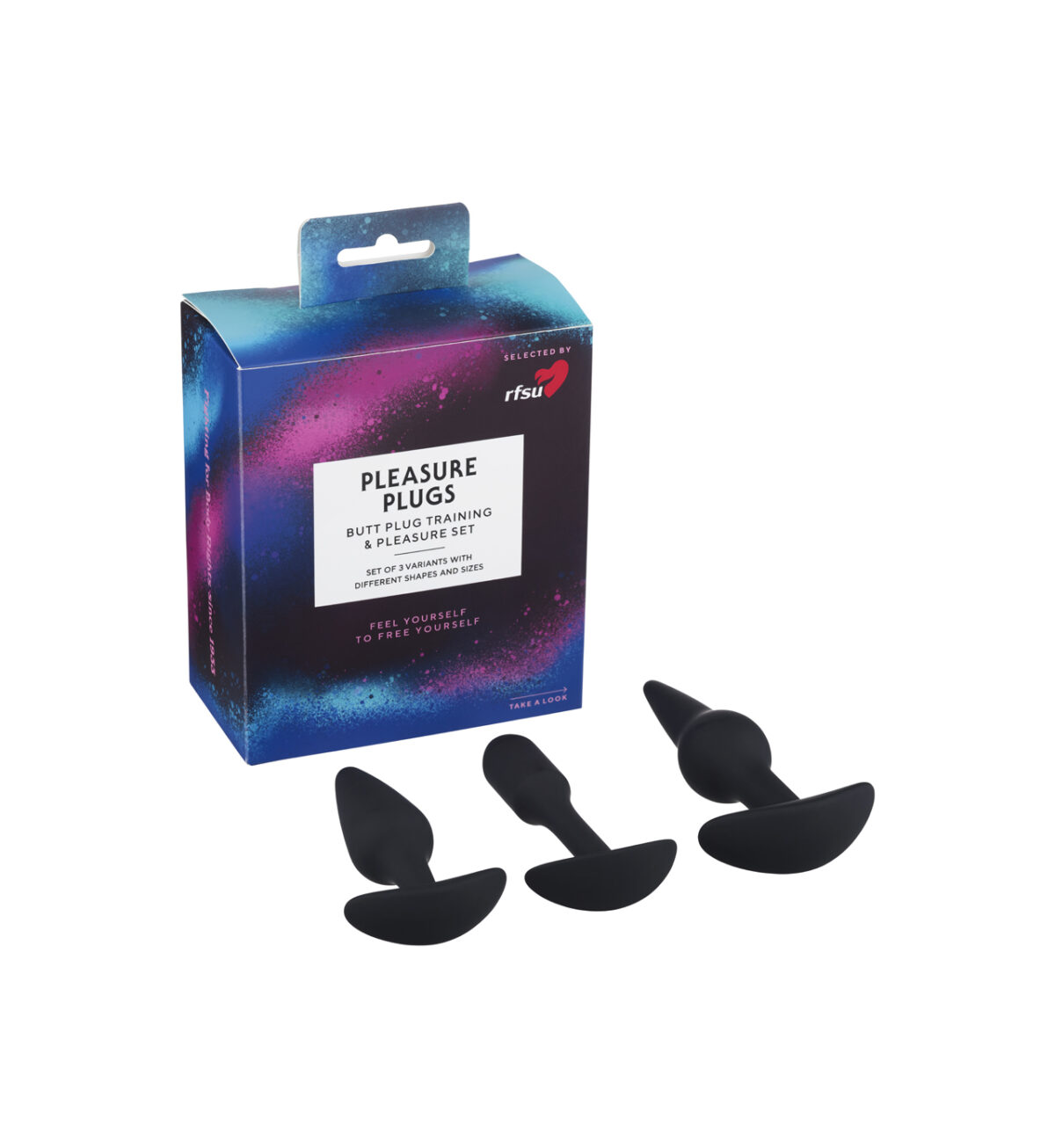 Pleasure Plugs - 3 analplugger i forskjellige varianter - RFSU