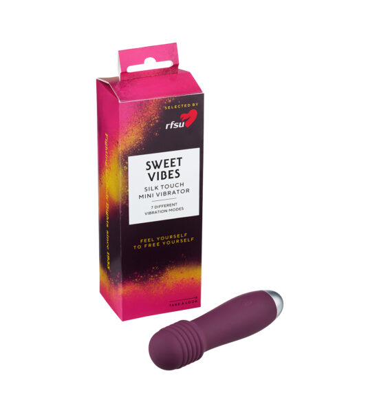 Sweet Vibes mini vibrator - Minivibrator med riflet tupp  - RFSU